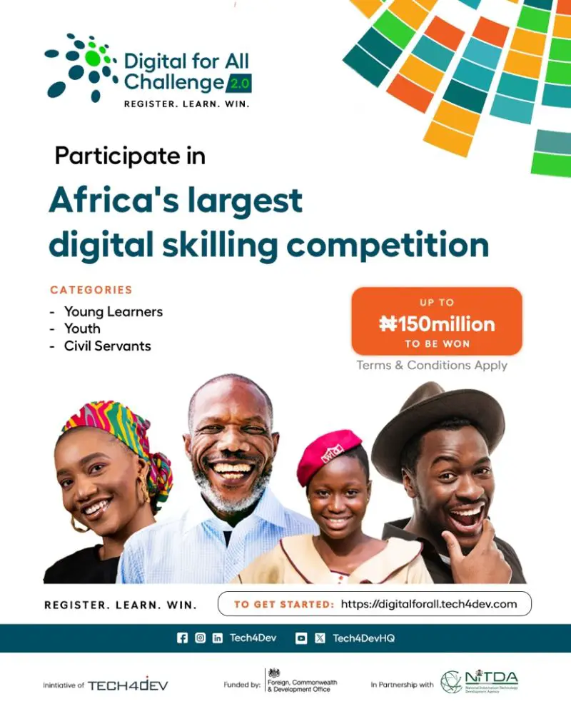 Read more about the article FREE NITDA TECH4DEV DIGITAL SKILLS TRAINING 2024